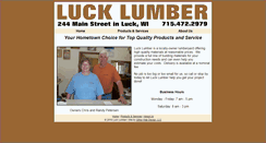 Desktop Screenshot of lucklumber.com